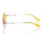 Іміджеві сонцезахисні окуляри 10095 срібні з жовтою лінзою . Photo 3
