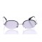 Имиджевые сонцезащитные очки 10097 серебряные с серой линзой . Photo 2