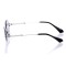 Имиджевые сонцезащитные очки 10097 серебряные с серой линзой . Photo 3