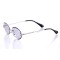 Имиджевые сонцезащитные очки 10097 серебряные с серой линзой . Photo 1