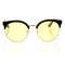 Іміджеві сонцезахисні окуляри 10319 золоті з жовтою лінзою . Photo 2