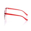 Іміджеві сонцезахисні окуляри 10321 срібні з червоною лінзою 
