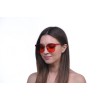 Іміджеві сонцезахисні окуляри 10321 срібні з червоною лінзою 
