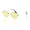 Іміджеві сонцезахисні окуляри 10325 золоті з зеленою лінзою . Photo 1