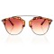 Женские сонцезащитные очки 6925 коричневые с коричневой линзой . Photo 2