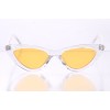Іміджеві сонцезахисні окуляри 10332 прозорі з жовтою лінзою 