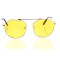 Іміджеві сонцезахисні окуляри 10338 білі з жовтою лінзою . Photo 2