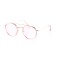 Имиджевые сонцезащитные очки 10344 золотые с розовой линзой . Photo 1