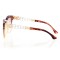 Женские сонцезащитные очки 6928 коричневые с коричневой линзой . Photo 3