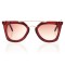 Женские сонцезащитные очки 6981 коричневые с коричневой линзой . Photo 2