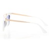 Женские сонцезащитные очки 6983 бежевые с серой линзой 