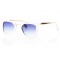 Женские сонцезащитные очки 6983 бежевые с серой линзой . Photo 1