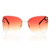 Женские сонцезащитные очки 7094 коричневые с коричневой линзой 