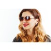 Жіночі сонцезахисні окуляри 7094 коричневі з коричневою лінзою 