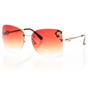 Жіночі сонцезахисні окуляри 7094 коричневі з коричневою лінзою 