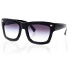 Жіночі сонцезахисні окуляри 7448 чорні з фіолетовою лінзою 