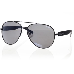 Жіночі сонцезахисні окуляри Краплі 7428 чорні з сірою лінзою 