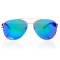 Жіночі сонцезахисні окуляри Краплі 7437 чорні з синьою лінзою . Photo 2