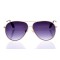 Жіночі сонцезахисні окуляри Краплі 10237 золоті з фіолетовою лінзою . Photo 2