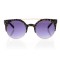 Женские сонцезащитные очки 7486 чёрные с фиолетовой линзой . Photo 2