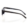Женские сонцезащитные очки 7486 чёрные с фиолетовой линзой 