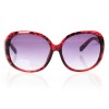 Жіночі сонцезахисні окуляри Класика 4367 червоні з фіолетовою лінзою 