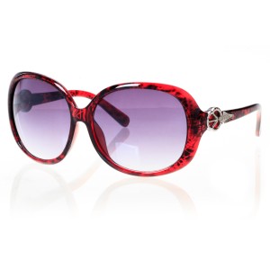 Женские сонцезащитные очки Классика 4367 красные с фиолетовой линзой 