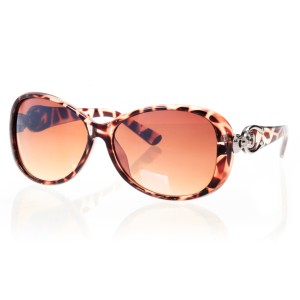 Женские сонцезащитные очки Классика 4425 коричневые с коричневой линзой 