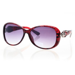 Женские сонцезащитные очки Классика 4428 красные с фиолетовой линзой 