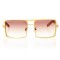 Женские сонцезащитные очки Классика 5027 жёлтые с коричневой линзой . Photo 2