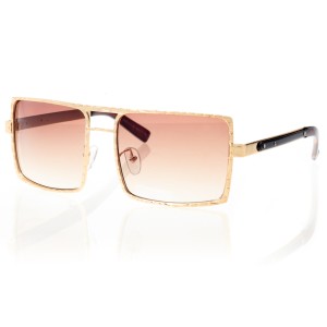 Жіночі сонцезахисні окуляри Класика 5031 коричневі з коричневою лінзою 