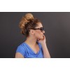Жіночі сонцезахисні окуляри Класика 5039 чорні з фіолетовою лінзою 