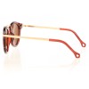 Женские сонцезащитные очки 7991 коричневые с коричневой линзой 