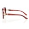 Женские сонцезащитные очки Классика 5046 коричневые с коричневой линзой . Photo 3