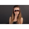 Жіночі сонцезахисні окуляри Класика 5046 коричневі з коричневою лінзою 