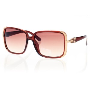 Женские сонцезащитные очки Классика 5046 коричневые с коричневой линзой 