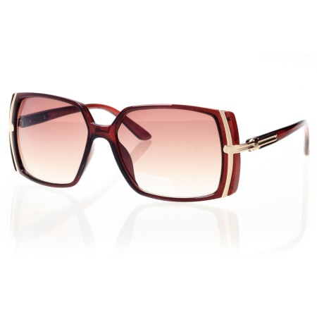 Жіночі сонцезахисні окуляри Класика 5050 коричневі з коричневою лінзою 