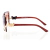 Женские сонцезащитные очки Классика 5053 коричневые с коричневой линзой 