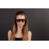 Жіночі сонцезахисні окуляри Класика 5054 коричневі з коричневою лінзою 