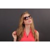 Жіночі сонцезахисні окуляри Класика 5054 коричневі з коричневою лінзою 