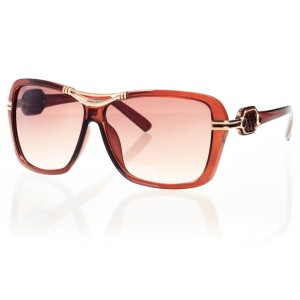 Женские сонцезащитные очки Классика 5054 коричневые с коричневой линзой 