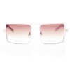 Женские сонцезащитные очки Классика 5068 белые с коричневой линзой 