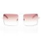 Женские сонцезащитные очки Классика 5068 белые с коричневой линзой . Photo 2