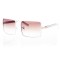Женские сонцезащитные очки Классика 5068 белые с коричневой линзой . Photo 1