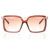 Жіночі сонцезахисні окуляри Класика 5094 коричневі з коричневою лінзою 