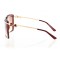 Женские сонцезащитные очки Классика 5094 коричневые с коричневой линзой . Photo 3