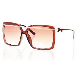 Женские сонцезащитные очки Классика 5094 коричневые с коричневой линзой 