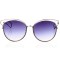 Женские сонцезащитные очки 8352 металлик с фиолетовой линзой . Photo 2