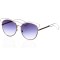 Женские сонцезащитные очки 8352 металлик с фиолетовой линзой . Photo 1
