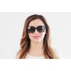 Женские сонцезащитные очки Классика 8415 чёрные с серой линзой 